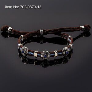 Axion Jewelry Greek Key Sterling Silver & Paracord Men's Fashion Bracelet